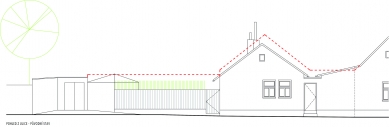 Reconstruction and extension of a house in a former workers' colony - View from the street - original state