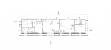 Dům v ruině - Půdorys 2NP