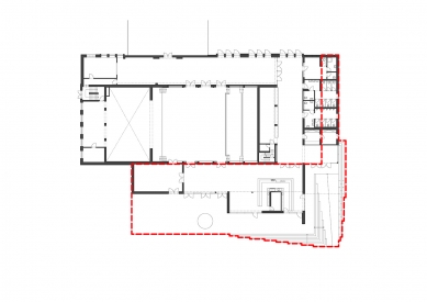 Reconstruction of the multipurpose hall SOUE Vejprnická - The scope of the extension - foto: projectstudio8