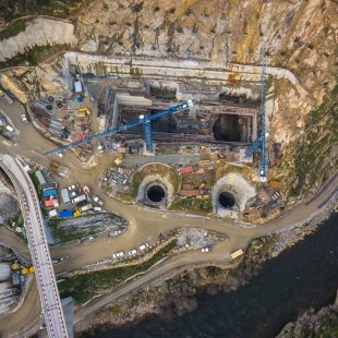 Hydroelektrárna Foz do Tua - Fotografie z průběhu realizace