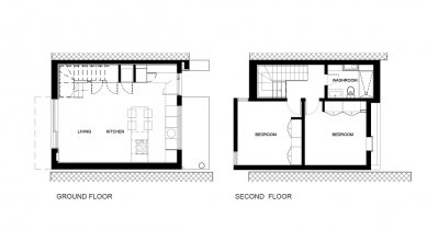 Dufferin Laneway Suite - Půdorysy