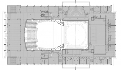 Dobudování a rekonstrukce Janáčkova divadla - Půdorys