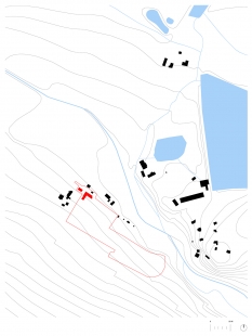 Dům v osadě - Situace - foto: Vít Podráský