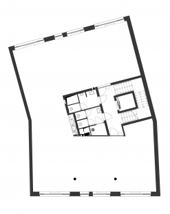 Administrative object Dukelská Brno - Floor plan 2nd floor