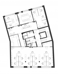 Administrative object Dukelská Brno - Floor plans 4th floor