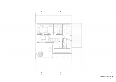 Rodinný dům ve Zlíně - Půdorys 2.np - foto: NOVÝ architekti