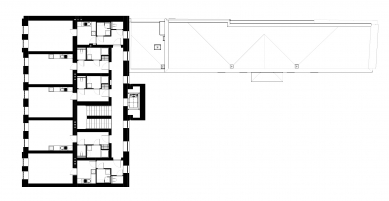 Apartment building Mostecká Brno - Floor plan 3rd floor