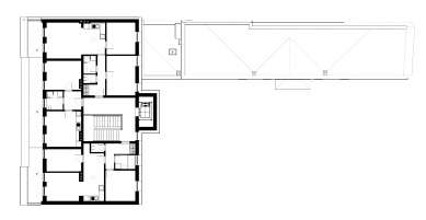 Apartment building Mostecká Brno - Floor plan 4th floor