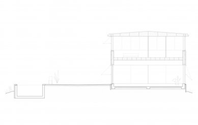 Atelier Lapidus House - Řez - foto: Arrhov Frick Arkitektkontor