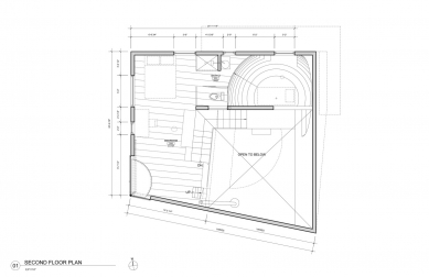 Ex of In House - Půdorys patra - foto: Steven Holl Architects