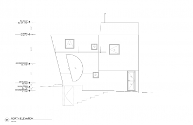 Ex of In House  - Severní pohled - foto: Steven Holl Architects