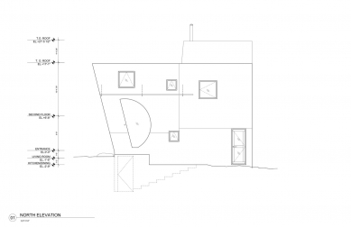 Ex of In House - Severní pohled - foto: Steven Holl Architects