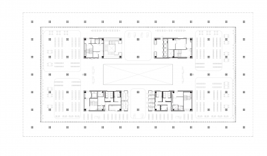 Tainan Public Library - Půdorys 3NP