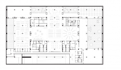 Tainan Public Library - Půdorys 1PP