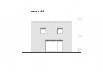 Rodinný dům v Dolních Počernicích - Jižní pohled - foto: 2xpa architektonický ateliér