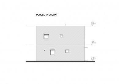 Rodinný dům v Dolních Počernicích - Východní pohled - foto: 2xpa architektonický ateliér