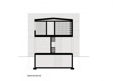 Rezidence Tsai - Příčný řez - foto: HHF Architekten