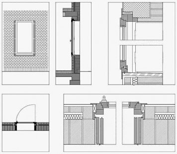 Dům B - Detaily - foto: © Cino Zucchi Architetti