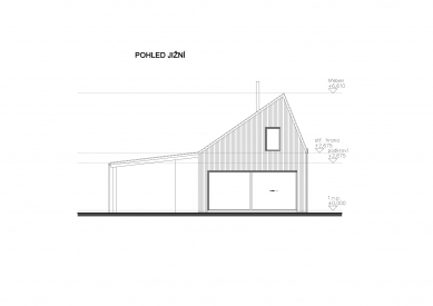 Novostavba rodinného domu, Hůrky - Jižní pohled - foto: 2xpa architektonický ateliér