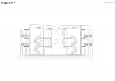 Bytový dům Vila Reden v Chořově - Řez A - foto: Franta Group