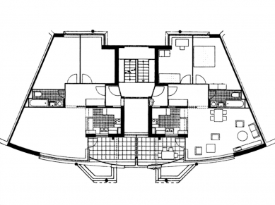 LiMa residential courtyard - Půdorys bytů