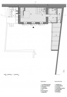 Dům Calcada - Půdorys hostinského domu - foto: Ren Ito Arq.