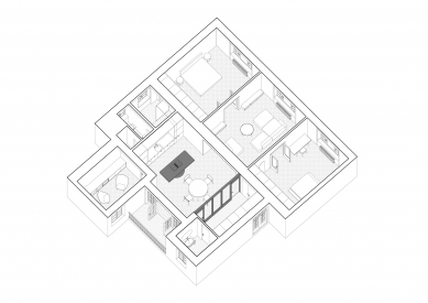 HLB - Axonometrie - foto: Kuklica Smerek architekti