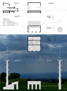 Rozhledna na Šibeníku - Soutěžní projekt - foto: ABM architekti