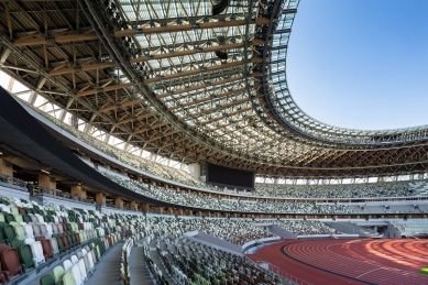 Japan National Stadium - foto: © Taisei Corporation, Azusa Sekkei Co., Ltd., Kengo Kuma and Associates Joint Venture