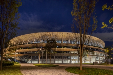 Japan National Stadium - foto: © Taisei Corporation, Azusa Sekkei Co., Ltd., Kengo Kuma and Associates Joint Venture