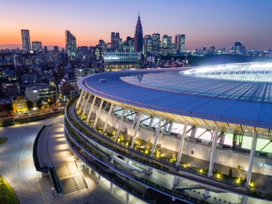 Japonský národní stadion - foto: © Taisei Corporation, Azusa Sekkei Co., Ltd., Kengo Kuma and Associates Joint Venture