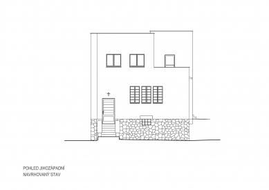 Obnova Müllerovy vily v Olomouci - Jihozápadní pohled - foto: Sborwitz Architekti