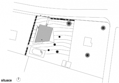 Rekreační rodinný dům Pouště - situace - foto: ZNAMENÍ ČTYŘ - architekti