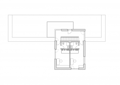 Rodinný dům Zbuzany - Půdorys 2.np - foto: SHA | Šafer Hájek architekti