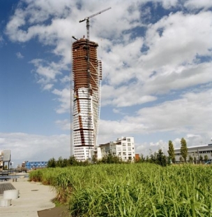 Turning Torso - Fotografie z průběhu stavby - foto: © HSB Malmö, Pierre Mens