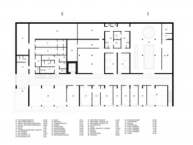 Komplexní rehabilitační centrum Nemocnice R+S Benešov - Půdorys 1NP