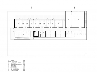 Komplexní rehabilitační centrum Nemocnice R+S Benešov - Půdorys 3NP