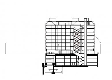 Residential Complex Fifty Five - Řez - foto: Mittermair Architekten