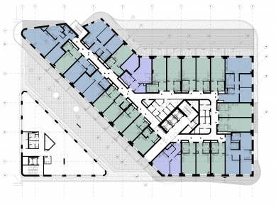 Polyfunkční dům Luka Living - Půdorys 3NP