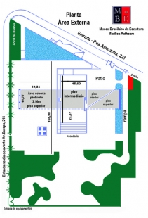 MuBE - Brazilian Museum of Sculpture - Floor plan - foto: © MuBE