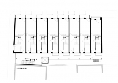 Gudrun Apartments - Půdorys patra - foto: Büro für Architektur