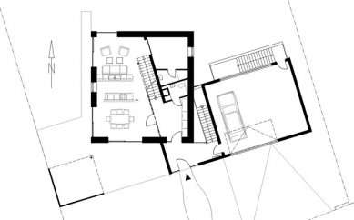 Pasivní dům Krammer & Schadauer - Půdorys přízemí - foto: © Jordan - Atelier für Solararchitektur