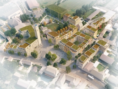 Nové centrum Jesenice - Vizualizace - foto: Pavel Hnilička Architects + Planners, s.r.o.