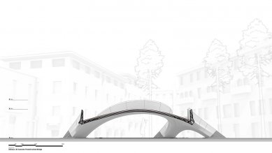 Striatus Bridge - Řez B - foto: Zaha Hadid architects, Block Research Group