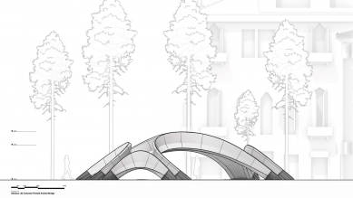 Striatus - první 3D tištěný betonový most - Pohled A - foto: Zaha Hadid architects, Block Research Group