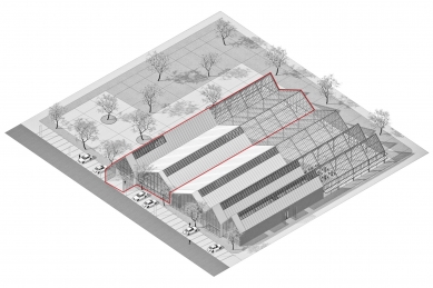 Záhradné centrum Plantex - Axonometrie - foto: Adam Lukačovič
