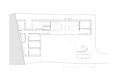 Family house in Bystrc - Floor plan 1st floor - foto: Urban Čelikovský architekti