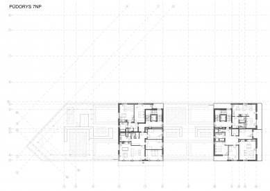 Nová Karolina II – objekt F - Půdorys 7NP