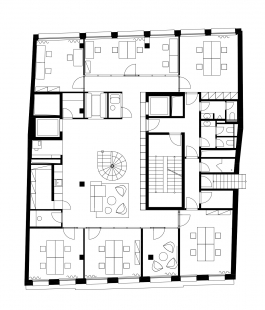 Kanceláře pro IPM Group - Půdorys 3NP