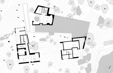 Desert Courtyard House - Půdorys patra - foto: Wendell Burnette Architects